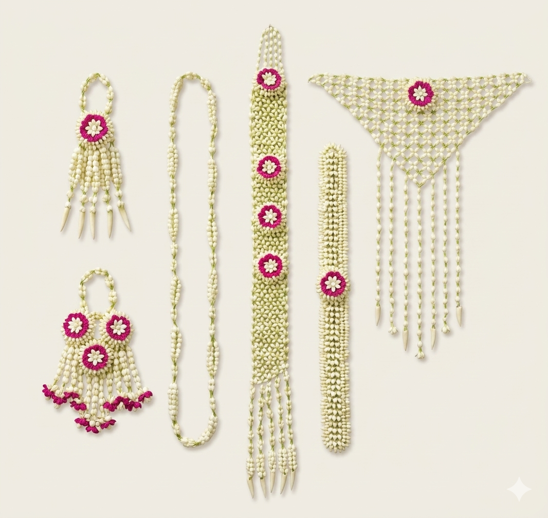 Set Ronce Melati Jawa (Aksen Mawar)
